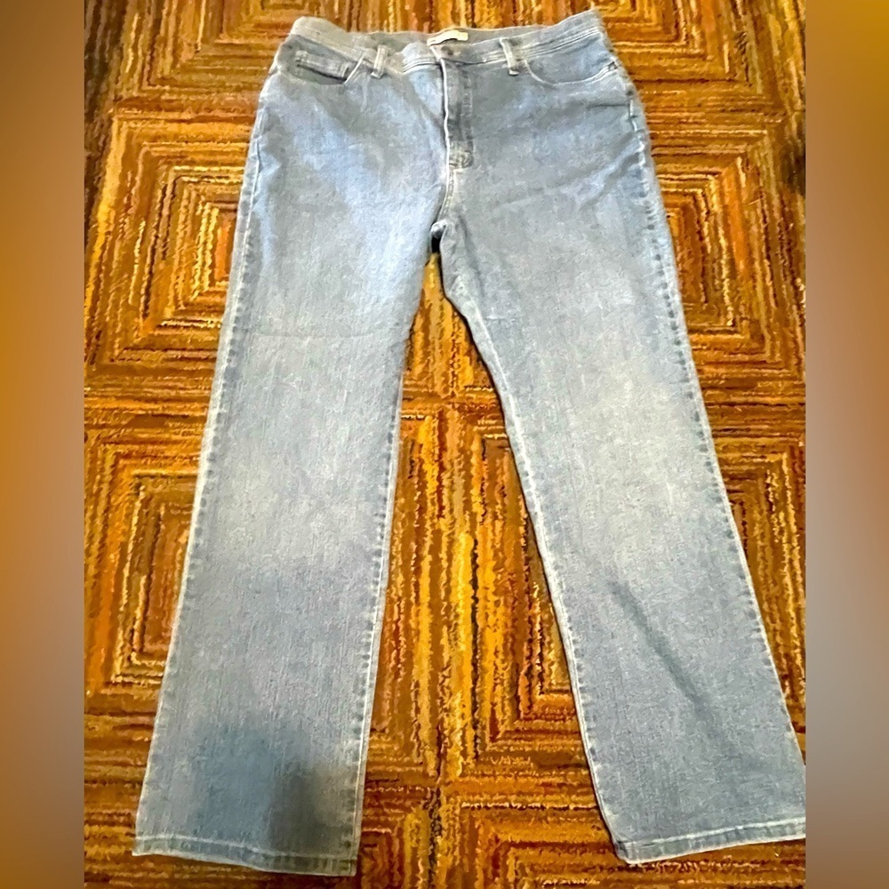 Vintage Lee Riders High Rise Straight Leg Jeans Size 16M Blue  Denim